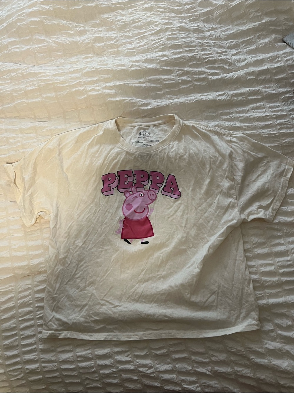 Peppa Pig Tshirt Adult Sz Large Cartoon Show Licensed T-shirt Tee